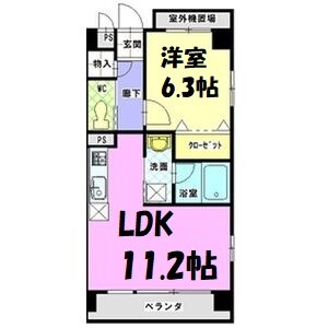 レージュ桜山 間取り図
