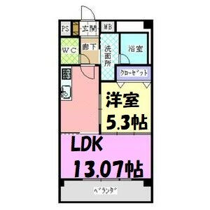 ラルジュ南分 間取り図