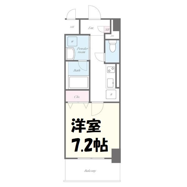 ボーデュキャナル幅下 間取り図