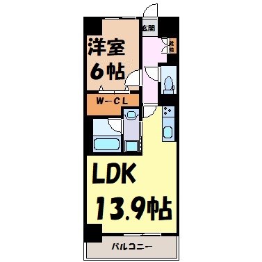 スプリームヒルズ鶴舞 間取り図