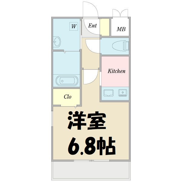 クレセール・タカミ 間取り図