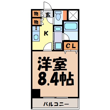 グランルージュ栄Ⅱ 間取り図