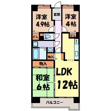 アーバンドエル八事石坂 間取り図