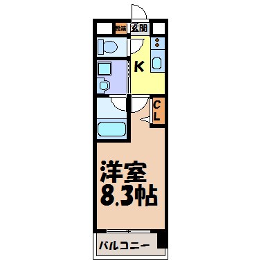 レーベスト志賀本通 間取り図