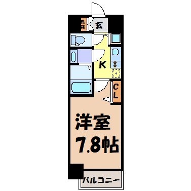 プレサンス丸の内雅殿 間取り図