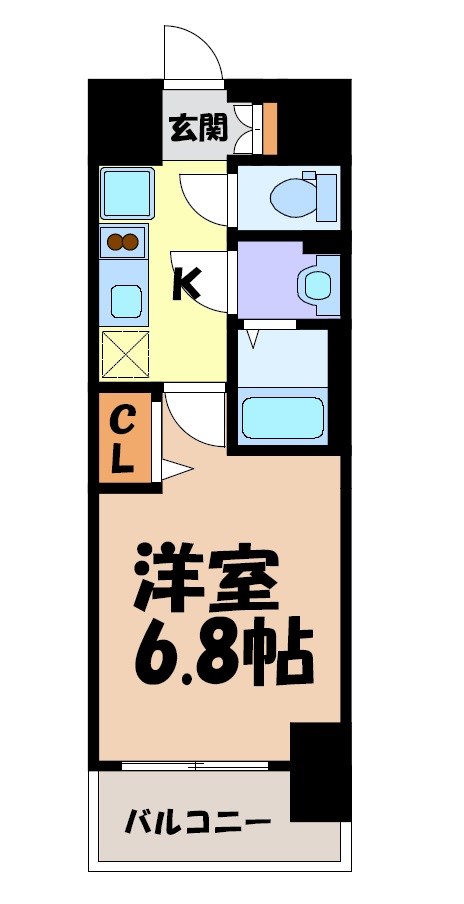 プレサンス名古屋駅ゲート 間取り図