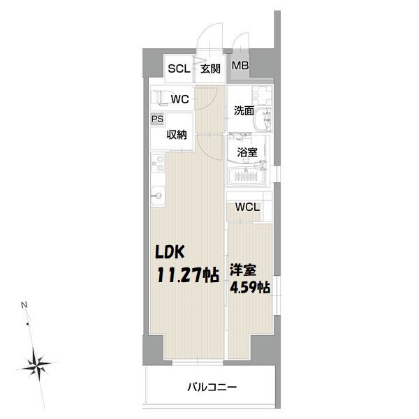 フォルティス今池 間取り図