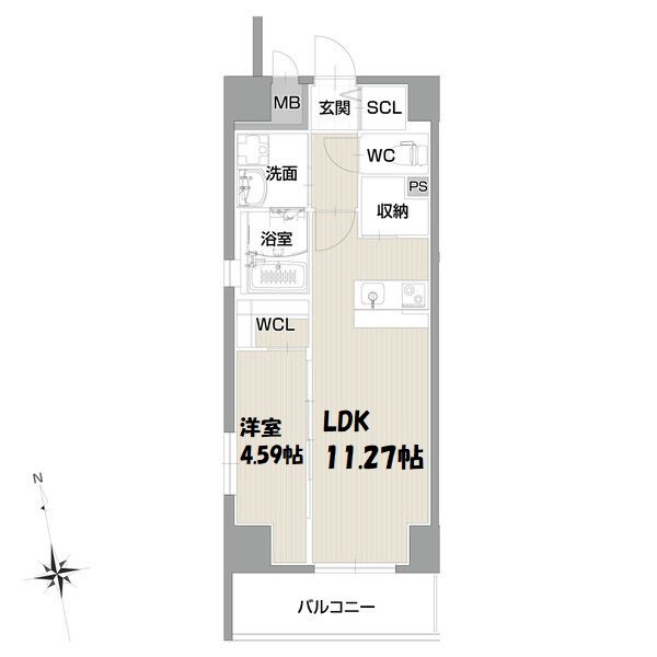 フォルティス今池 間取り図