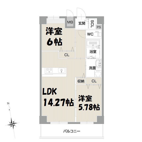 フォルティス今池 間取り図