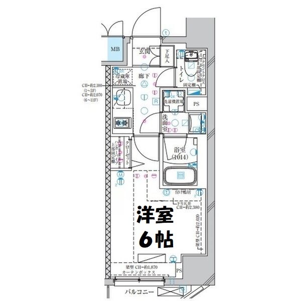 ディアレイシャス大須観音Ⅲ 間取り図