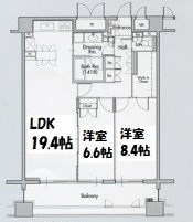 グラン・アベニュー名駅 間取り図