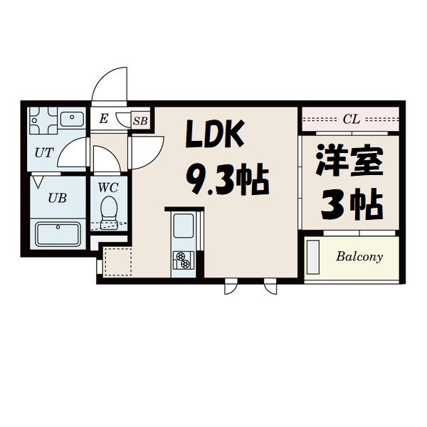 Calm御器所 間取り図