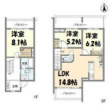 メゾネットミユキ 間取り図