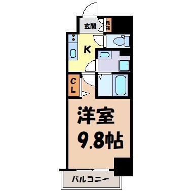 リバーコート砂田橋Ⅱ 間取り図