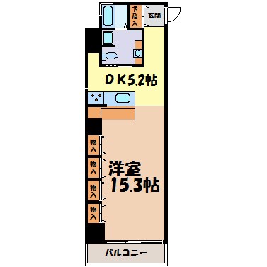 スクエア名駅南 間取り図