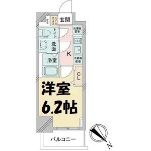 アステリ鶴舞テーセラ 間取り図