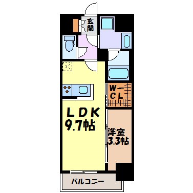 ハーモニーレジデンス名古屋今池 間取り図