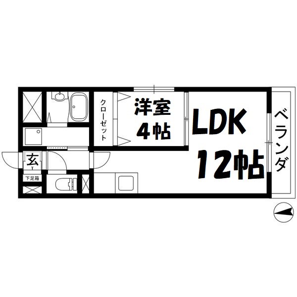 サンマール牛巻 間取り図