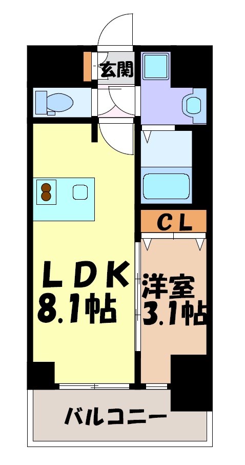 ファステート名古屋駅前ドリーム 間取り図
