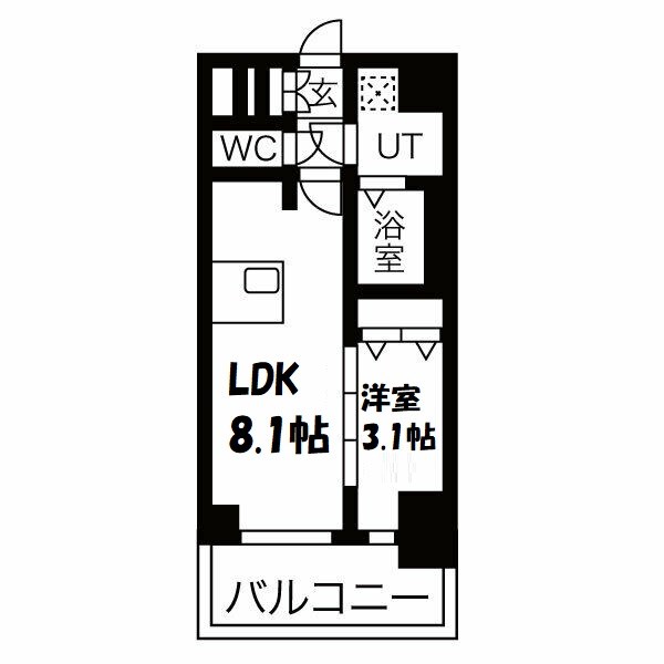 ファステート名古屋駅前ドリーム 間取り図