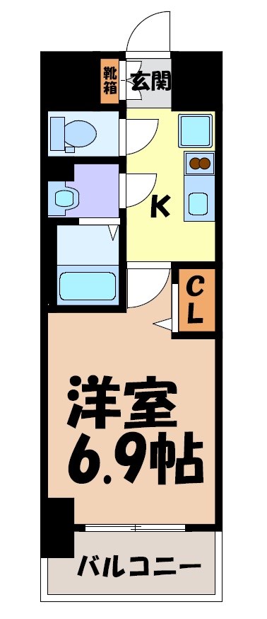 プレサンス上前津エレスタ 間取り図