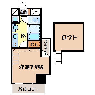 プレサンス名古屋駅前アクシス 間取り図