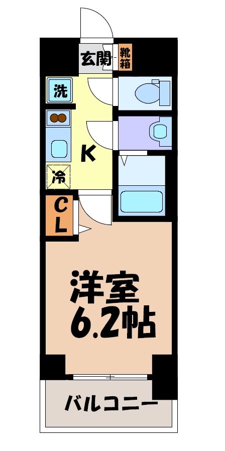 プレサンス名駅南エディフィス 間取り図