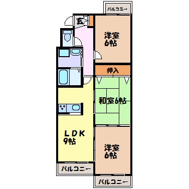 シャトー春山 間取り図