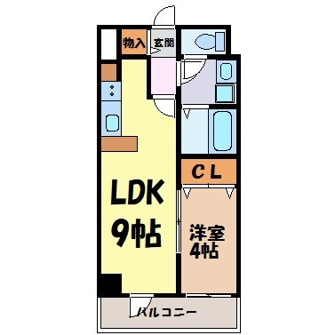 ヴェルジュコートⅠ 間取り図