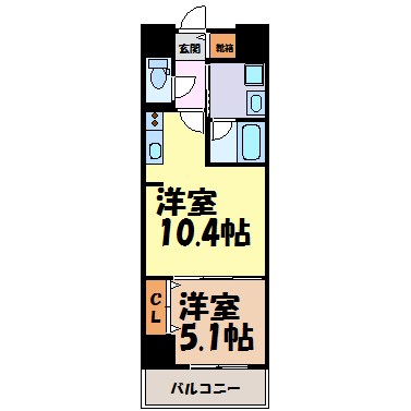 グランルクレ新栄ウエスト 間取り