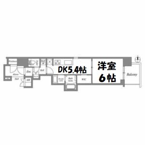 エステムコート名古屋平安通クチュール 間取り図