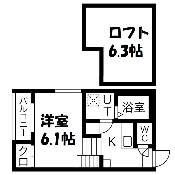 ハーモニーテラス生駒町Ⅱ 間取り図