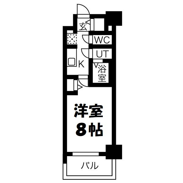 メイクス高岳 間取り図