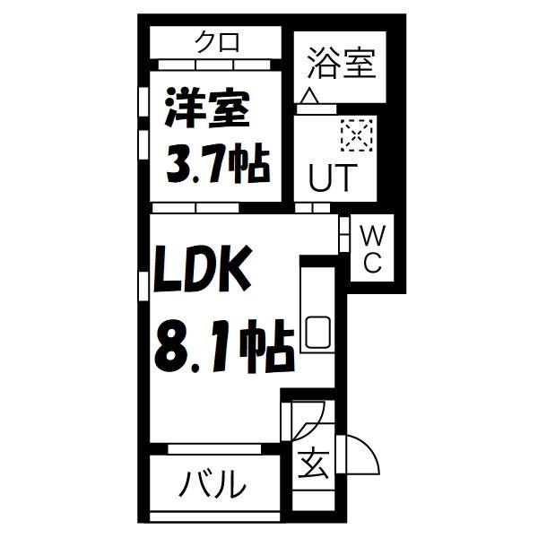 ボヌール金山 間取り図