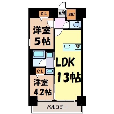 プレサンス丸の内フォート 間取り図