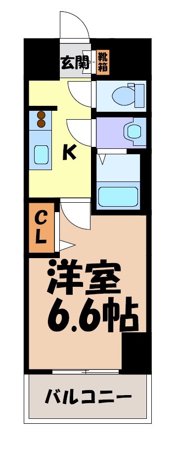 プレサンス大須観音ビザリア 間取り図