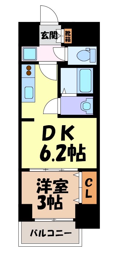 プレサンス広小路通今池 間取り図