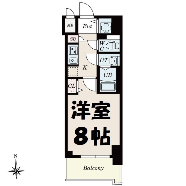 CREST TAPP新栄 間取り図