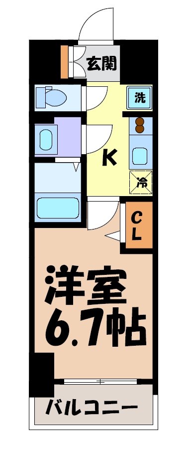 メイクス鶴舞Ⅱ 間取り図