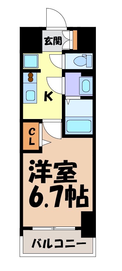 メイクス鶴舞Ⅱ 間取り図