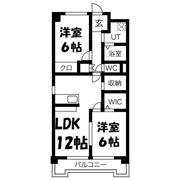 リバーエイト駒方 間取り図