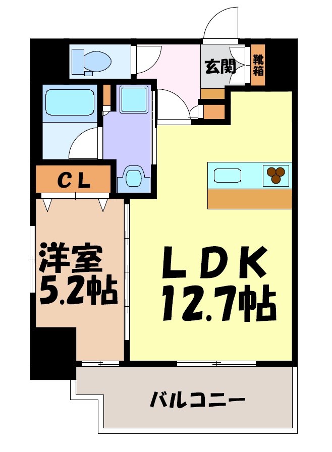 スプランディッド大須門前町 間取り図