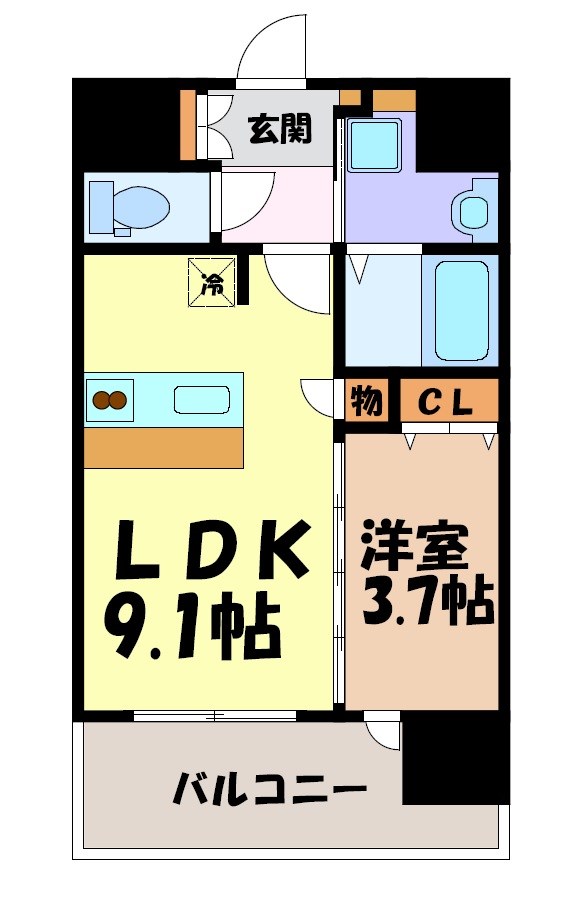 スプランディッド大須門前町 間取り図
