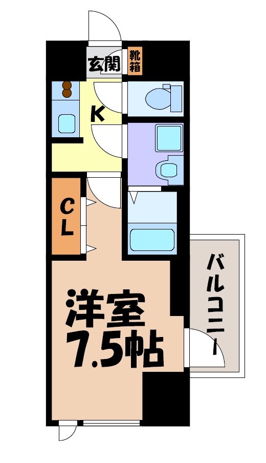 リシュドール川名駅 間取り図