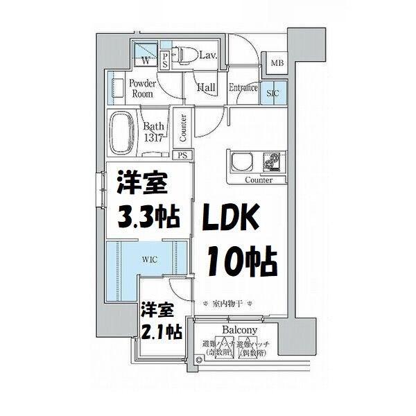 パートナーズ今池 間取り図
