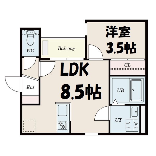 Katze志賀本通南 間取り図