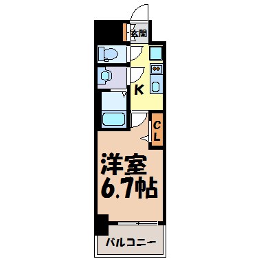 アステリ鶴舞エーナ 間取り図