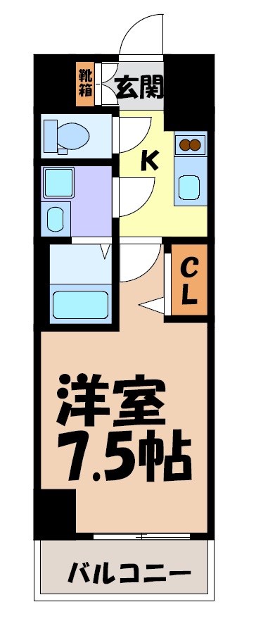 エスリード栄ル・クール 間取り図