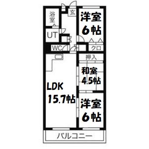 第2不二マンション 間取り図