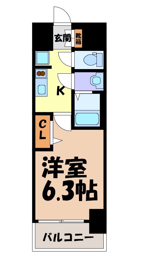 ディアレイシャス矢場町 間取り図